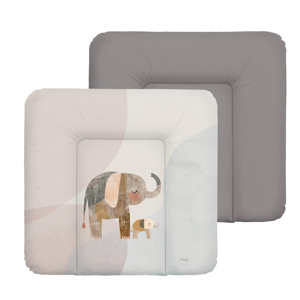 CEBA Podložka přebalovací měkká (75x72) Basic Elephant Family